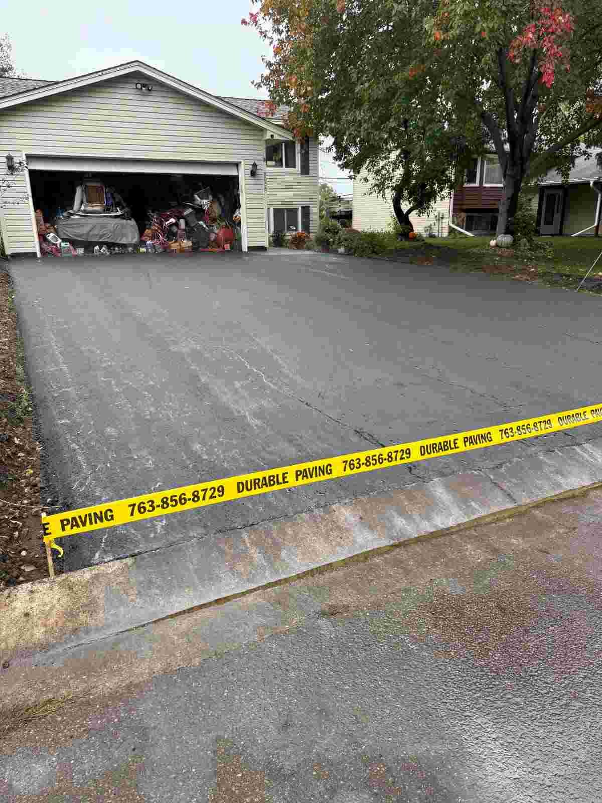 Durable Paving's output of residential asphalt driveway installation service.